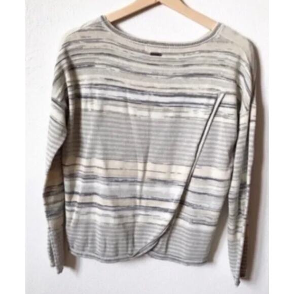 Prana sweater  Metallic striped cotton size XS - Picture 2 of 5